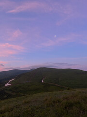 Fototapeta premium sunset in the mountains