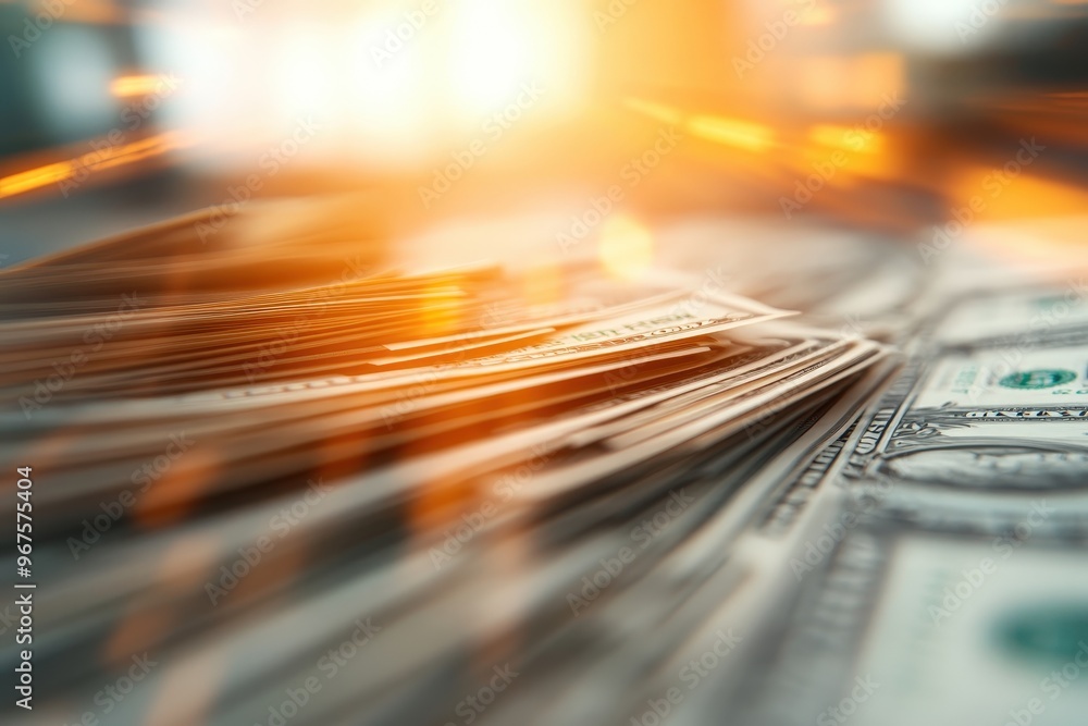 Aufkleber dynamic visualization of currency exchange rates captured in a stunning light effect