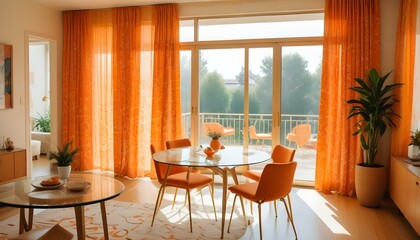 Obraz premium Photo interior modern design room 3d illustration;