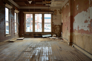 Discover the charm of worn-out spaces with this beautifully dilapidated room