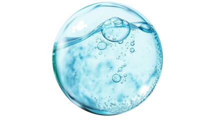 Clear water bubbles isolated photo png