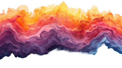 Golden wave isolated on png background.