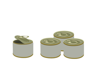 Can on a white background.