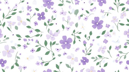Delicate Floral Patterns and Botanical Background for Nature Inspired Design