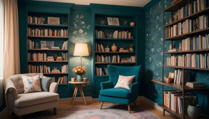 Photo interior modern design room 3d illustration;