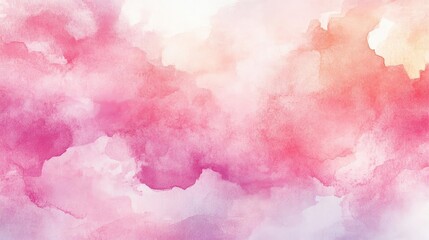 A vibrant watercolor background featuring soft pink hues blending harmoniously, perfect for design projects and creative works.