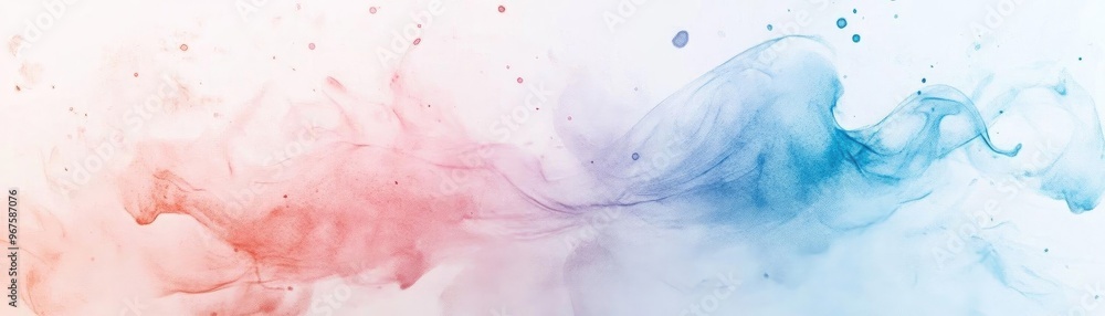 Poster a captivating blend of soft pink and blue smoke, creating an abstract and ethereal atmosphere perfec