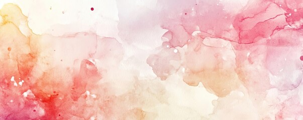 Beautiful watercolor background featuring soft hues of pink and orange, perfect for artistic and creative projects.