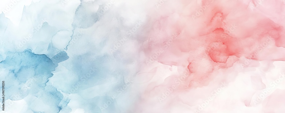 Poster a soft, abstract blend of blue and red hues, creating a calming and artistic background perfect for 