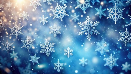 A stunning photograph capturing the rare beauty of softly falling snowflakes , winter, snowfall, snowflakes, weather, cold