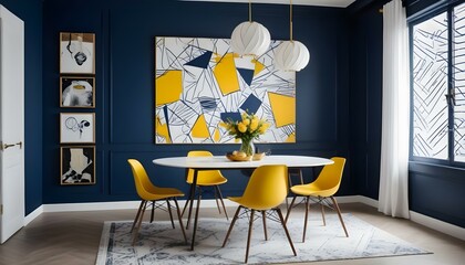 Photo interior modern design room 3d illustration;