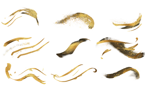 Ethereal Gold Dust in the Wind