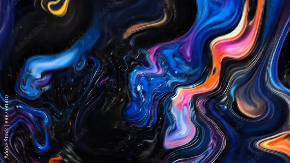 Aufkleber abstract colorful design swirling with vibrant hues and textures generative ai