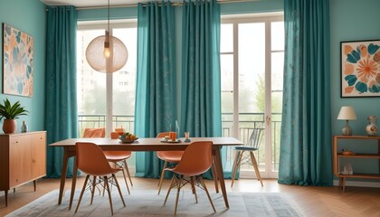 Photo interior modern design room 3d illustration;