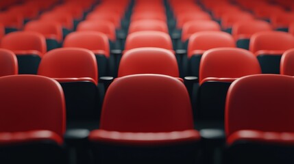 Obraz premium Sports Arena View, Symmetrical Stadium Seating Elegance under Bright Lights - Realistic 8k High Detail.