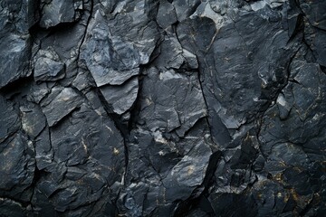 A closeup of a black rock surface at night, highly detailed, good for background 