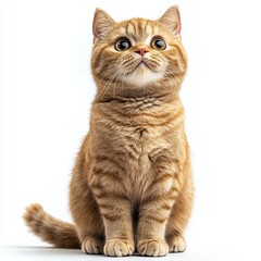 Cute Orange Cat Sitting