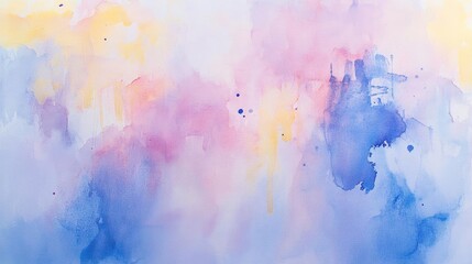 A vibrant watercolor background featuring soft pastel colors blending seamlessly, ideal for artistic projects and creative designs.