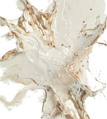 Soft brown liquid splash png background.