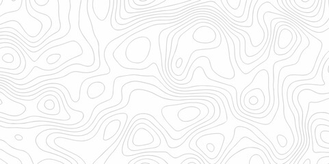 Vector geography landscape Topo contour map on white background, Topographic contour lines. Seamless pattern with lines Topographic map. Geographic mountain relief diagram line wave carve pattern.