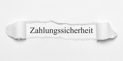 Zahlungssicherheit