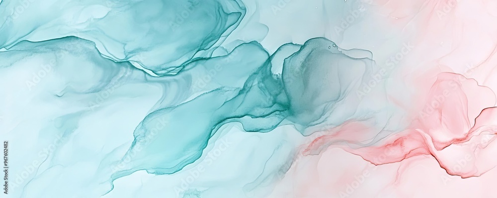 Poster a beautiful blend of soft colors creating an abstract artistic background, perfect for design projec