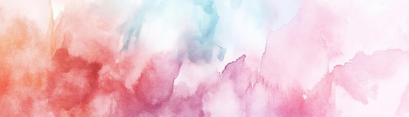 Obraz premium A gentle blend of pastel colors creates a serene and dreamy watercolor background, perfect for any artistic project.