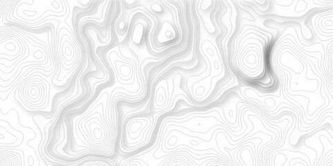 Abstract topo map seamless wave topography map pattern camping grid cartography diagram black and white geometric carve wave line. landscape topography line map wavy texture design background.