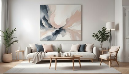 Photo interior modern design room 3d illustration;