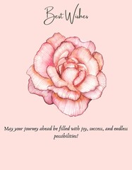 Invitation and best wishes cards