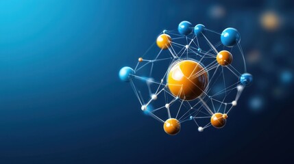 Molecular structure models with connected atoms