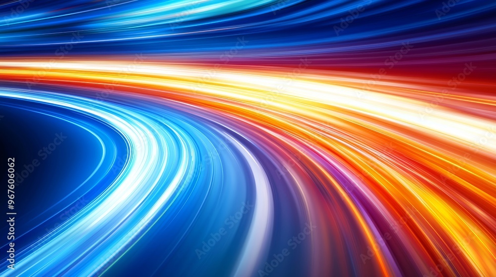 Poster track light trails serve as an urban background in this abstract image.