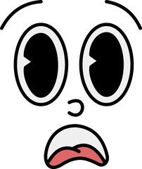 Retro Cartoon Face Expression