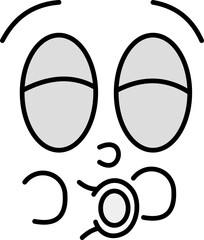 Retro Cartoon Face Expression