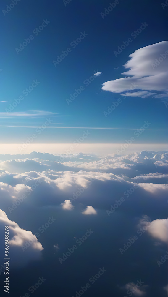 Aufkleber cloud computing cloudscape depicts data sky