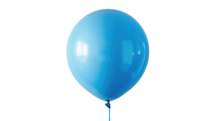 Blue Balloon Isolated on Png Background.