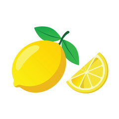 fresh lemon vector illustration.