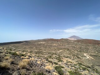 volcanic landscape in island