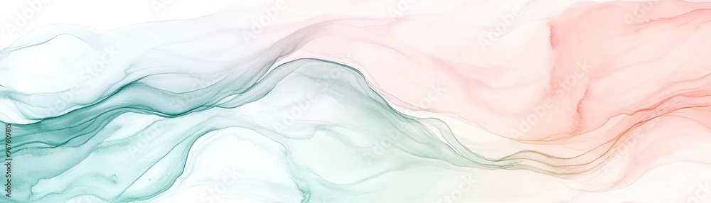 Poster a soft abstract background featuring flowing colors in gentle waves, perfect for design and artistic