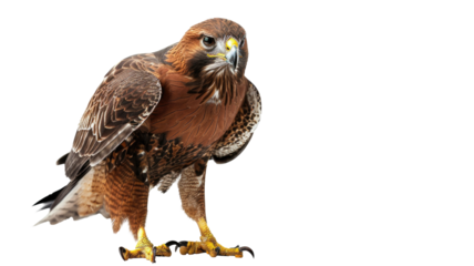 Aggressive Bird of Prey (Hawk) Character Png.