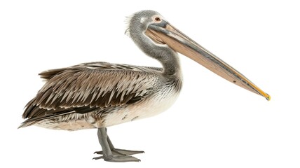 Pelican Bird Isolated on Png Background.