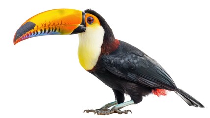 Fototapeta premium Toucan Bird Isolated on Png Background.