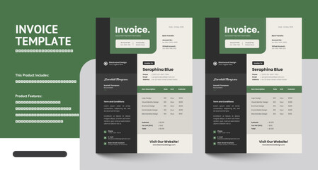 Clean, Modern and Professional Invoice Templates