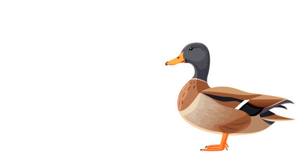 Obraz premium Mallard Duck Isolated on Png Background.