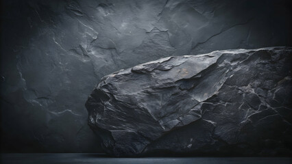Dark black stone texture background perfect for adding a mysterious and elegant touch to design projects, black, stone