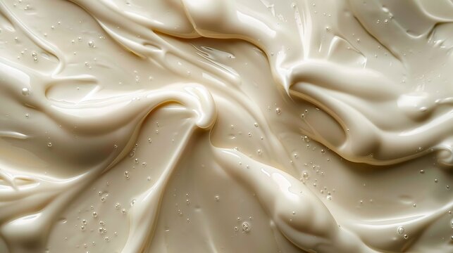 deail of cream, top view