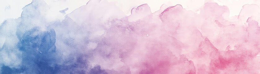 Fototapeta premium A beautiful watercolor background blending soft blue and pink hues, perfect for design and creative projects.