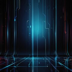 Naklejka premium techno background