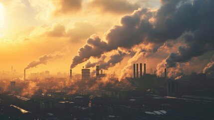 carbon credit, pollution, factory, smoke, energy, industrial, ecology, sky, smog, power, steam, environment, plant, air, gas, chimney, environmental, toxic, chemical