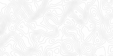 Abstract topo map seamless wave topography map pattern camping grid cartography diagram black and white geometric carve wave line. landscape topography line map wavy texture design background.